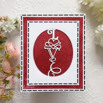 Creative Expressions - Stanzschablone "Border Collection Love" Craft Dies Design by Sue Wilson