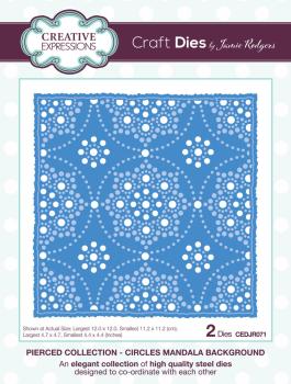 Creative Expressions - Stanzschablone "Pierced Collection Circles Mandala Background" Craft Dies Design by Jamie Rodgers