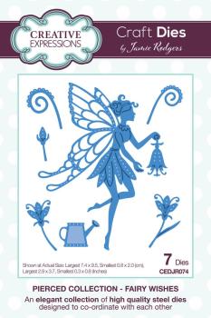 Creative Expressions - Stanzschablone "Pierced Collection Fairy Wishes" Craft Dies Design by Sue Wilson