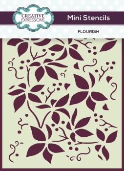 Creative Expressions - Schablone "Flourish" Mini Stencil 
