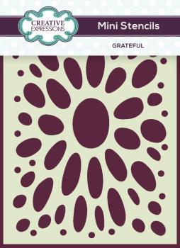 Creative Expressions - Schablone "Grateful " Mini Stencil 