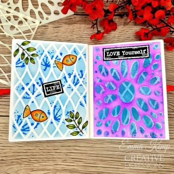 Creative Expressions - Schablone "Grateful " Mini Stencil 