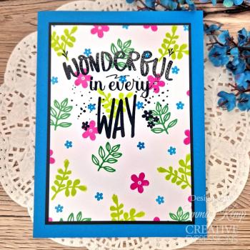 Creative Expressions - Stempelset A6 "Wonderful" Clear Stamps