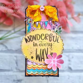 Creative Expressions - Stempelset A6 "Wonderful" Clear Stamps