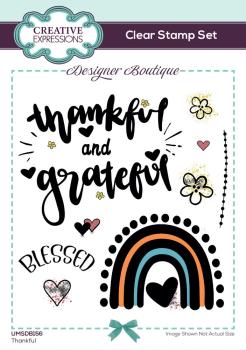 Creative Expressions - Stempelset A6 "Thankful" Clear Stamps