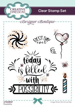 Creative Expressions - Stempelset A6 "Possibilty" Clear Stamps