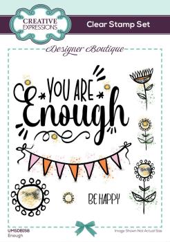 Creative Expressions - Stempelset A6 "Enough" Clear Stamps
