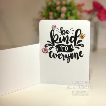 Creative Expressions - Stempelset A6 "Be Kind" Clear Stamps