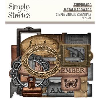 Simple Stories - Stanzteile "Metal Hardware " Die Cuts