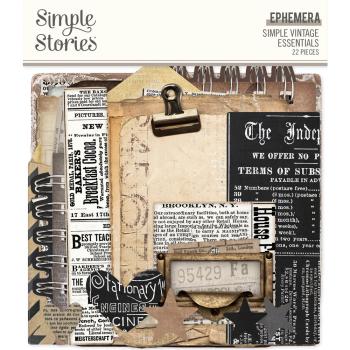 Simple Stories - Stanzteile "Simple Vintage Essentials Ephemera " Die Cuts