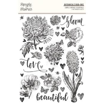 Simple Stories - Transfer Sticker "Botanicals" Rub Ons