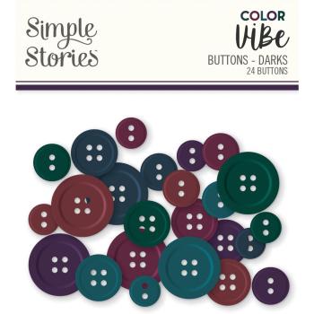 Simple Stories - Embellishments "Darks Buttons"