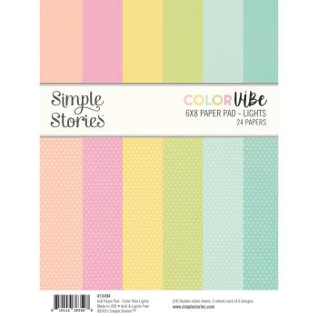 Simple Stories - Designpapier "Color Vibe Lights" Paper Pack 6x8 Inch - 24 Bogen