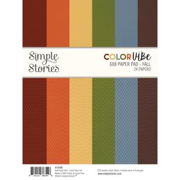 Simple Stories - Designpapier "Color Vibe Fall" Paper Pack 6x8 Inch - 24 Bogen