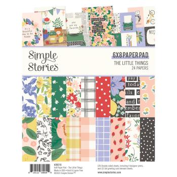 Simple Stories - Designpapier "The Little Things" Paper Pack 6x8 Inch - 24 Bogen