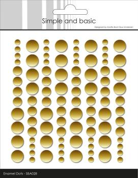 Simple and Basic - Adhesive Enamel Dots "Metallic Gold"