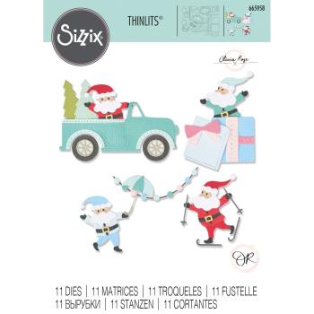 Sizzix - Stanzschablone "Santa Activities" Thinlits Craft Dies by Olivia Rose