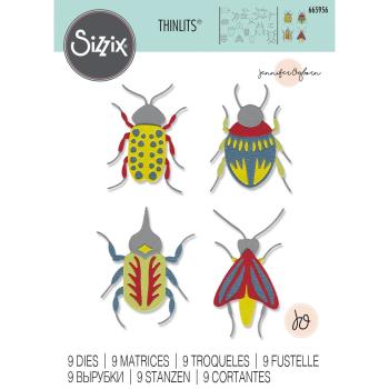 Sizzix - Stanzschablone "Patterned Bugs" Thinlits Craft Dies by Jennifer Ogborn