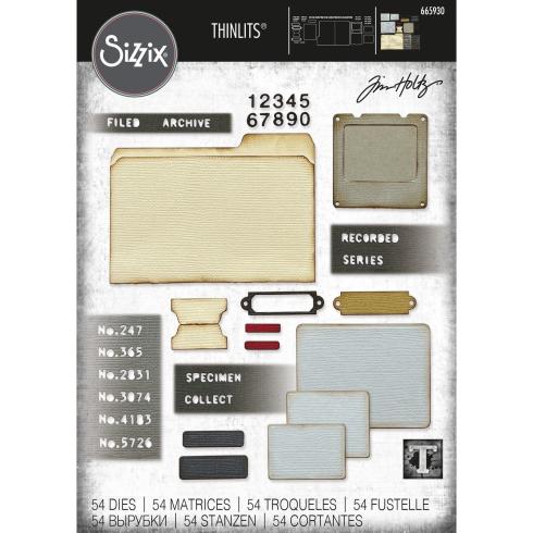 Sizzix - Stanzschablone "Specimen" Thinlits Craft Dies by Tim Holtz