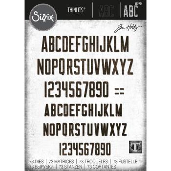 Sizzix - Stanzschablone "Alphanumeric Theory" Thinlits Craft Dies by Tim Holtz