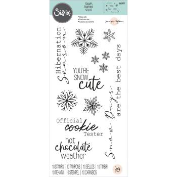 Sizzix - Stempelset "Winter Sentiments " Clear Stamps Design by Jennifer Ogborn