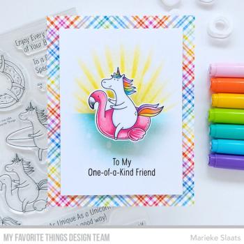 My Favorite Things - Designpapier "Rainbow Plaid" Paper Pad 6x6 Inch - 24 Bogen