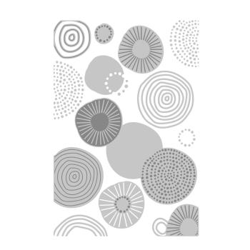 Sizzix - 3D Prägefolder "Abstract Rounds" Embossing Folder Design by Lisa Jones