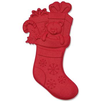 Sizzix - 3D Prägefolder "Christmas Stockings" Embossing Folder Design by Kath Breen