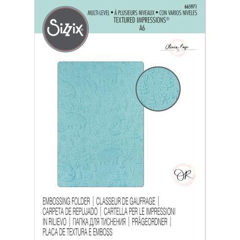 Sizzix - 3D Prägefolder "Nordic Pattern" Embossing Folder Design by Olivia Rose