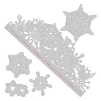 Sizzix - Stanzschablone "Snowflake Edge" Thinlits Craft Dies by Olivia Rose