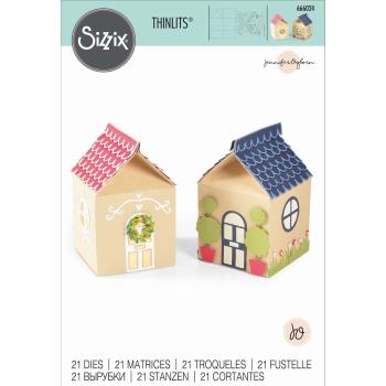 Sizzix - Stanzschablone "Seasonal House Gift Box" Thinlits Craft Dies by Jennifer Ogborn