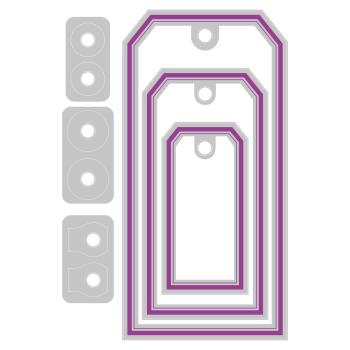 Sizzix - Stanzschablone "Framed Tags" Thinlits Craft Dies by Tim Holtz