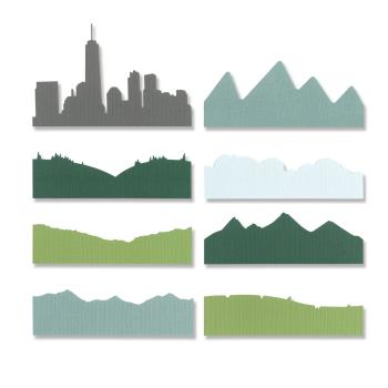 Sizzix - Stanzschablone "Skyline Silhouettes" Thinlits Craft Dies by Josh Griffiths