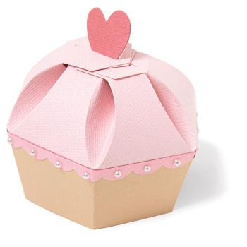 Sizzix - Stanzschablone "Fabulous Cupcake Box" Thinlits Craft Dies by Debi Potter