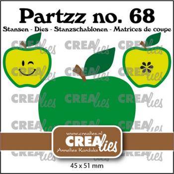 Crealies - Stanzschablone "Apple large" Partzz Dies