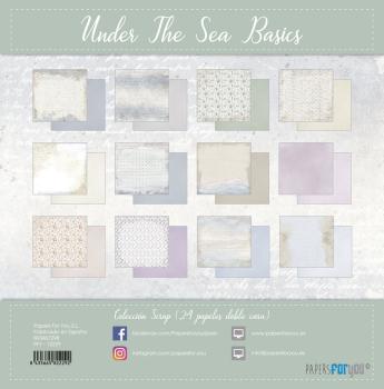 Papers For You - Designpapier "Under The Sea Basics" Scrap Paper Pack 8x8 Inch - 24 Bogen