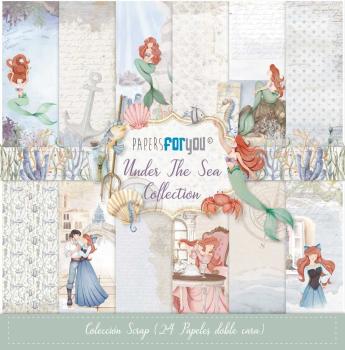 Papers For You - Designpapier "Under The Sea" Scrap Paper Pack 8x8 Inch - 24 Bogen