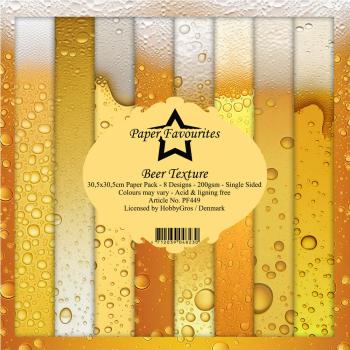 Paper Favourites - Designpapier "Beer Texture" Paper Pack 12x12 Inch 8 Bogen