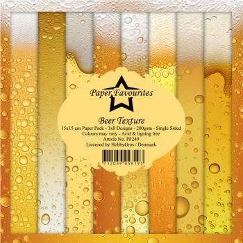 Paper Favourites - Designpapier "Beer Texture" Paper Pack 6x6 Inch - 24 Bogen