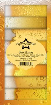 Paper Favourites - Designpapier "Beer Texture " Slim Paper Pack 3x8 Inch - 24 Bogen