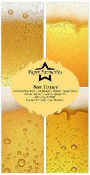 Paper Favourites - Designpapier "Beer Texture " Slim Paper Pack 3x8 Inch - 24 Bogen