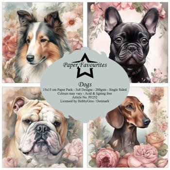 Paper Favourites - Designpapier "Dogs" Paper Pack 6x6 Inch - 24 Bogen