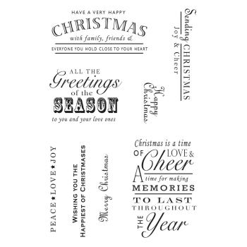Woodware - Stempelset "A Heartfelt Christmas" Clear Stamps 