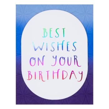 Spellbinders - Heißfolien-Platte "Best Wishes on Your Birthday" Hot Foil Plate