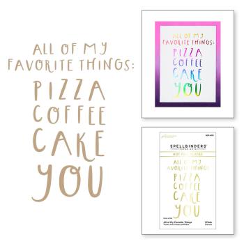 Spellbinders - Heißfolien-Platte "All of My Favorite Things" Hot Foil Plate