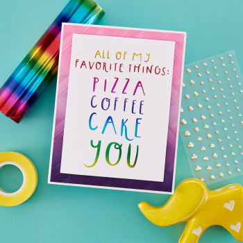 Spellbinders - Heißfolien-Platte "All of My Favorite Things" Hot Foil Plate