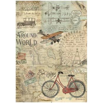 Stamperia - Decopatch Papier "Bicycle" Decoupage A4 - 6 Bogen  