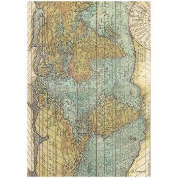 Stamperia - Decopatch Papier "Map" Decoupage A4 - 6 Bogen  