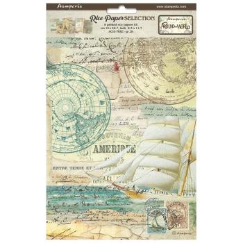 Stamperia - Decopatch Papier "Selection" Decoupage A4 - 6 Bogen  