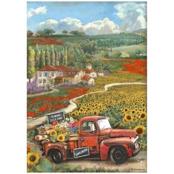 Stamperia - Decopatch Papier "Vintage Car" Decoupage A4 - 6 Bogen  